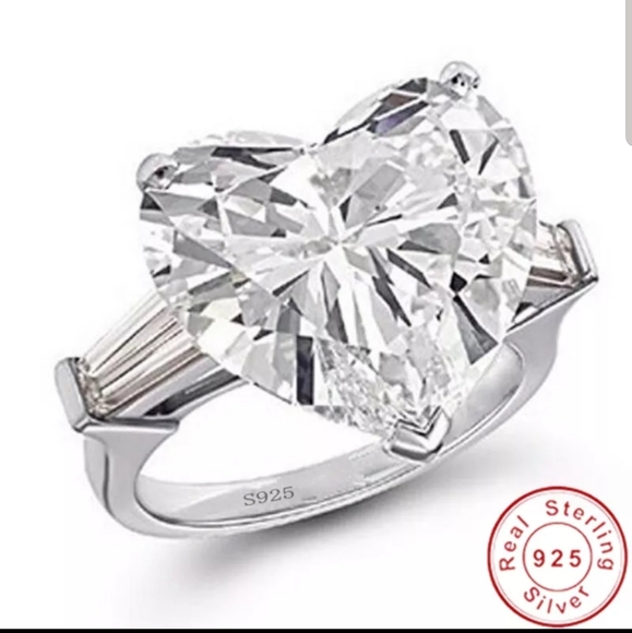 Jewelry - ❤️NEW HEART SHAPE RING 925 STERLING SILVER ❤